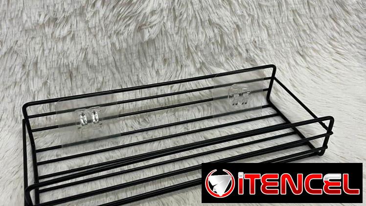 Repisa metálica para baño o cocina  (Con adhesivos) en 2000 cup