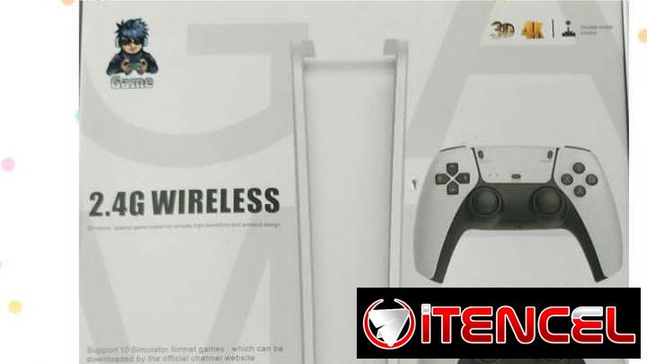 Consola 2.4g wireless 3D 4K con 2400 juegos 70 USD