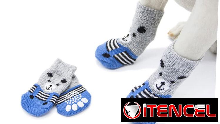 Calcetines Antideslizantes Para Perros Talla S (Perfecto para Chihuahuas o cachorros recién nacidos)