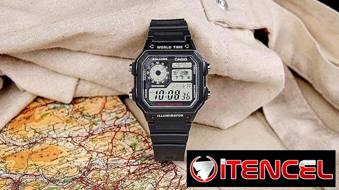 ⌚🔥 RELOJ CASIO AE1200WH WORLD TIME 100M RESISTENTE AGUA +10 AÑOS BATERÍA 💥 Envío + Garantía