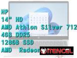 LAPTOP 🎁NUEVA🎁📦CAJA, HP (14-em0002wm), 14″ HD IPS, AMD Athlon Silver 7120U, 4GB DDR5, Radeon 610M, 128GB SSD, 8Horas