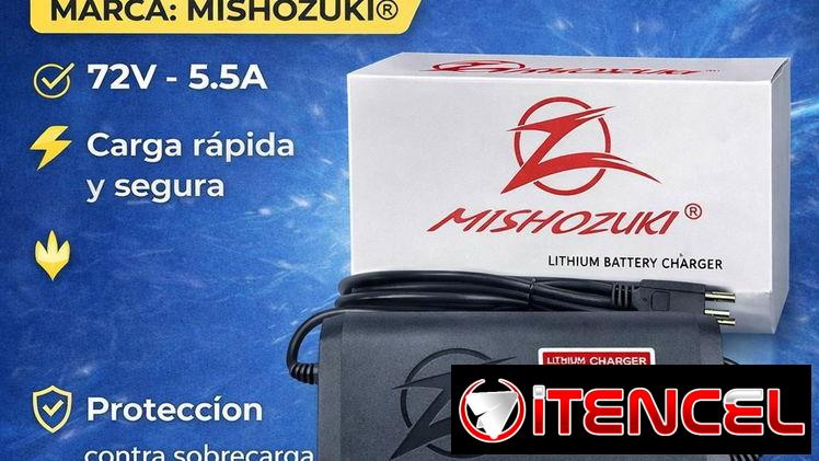 Disponible nuevamente‼️ Cargador de moto eléctrica 72v 5.5 amp (carga rápida) marca Mishozuki Precio : 58 usd