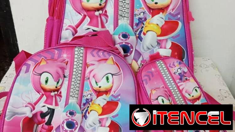 Lindas mochilas,con merendero ,cartuchera