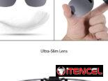 Gafas de sol color ámbar. Suplemento removible y giratorio para sobreponer a los espejuelos graduados. Nuevo