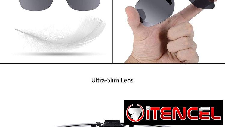 Gafas de sol color ámbar. Suplemento removible y giratorio para sobreponer a los espejuelos graduados. Nuevo