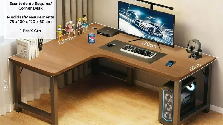 Mesa de computadora esguinera