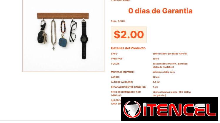 Diseño natural destaca en este Colgador de pared con ganchos de acero VPT#-0096
