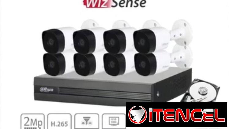 KIT DE 8 CAMARAS ALHUA+1Tb+CABLES CONECTORES+LLEGAR Y MONTAR+51966263