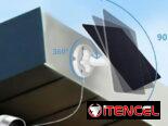 Panel solar para cámaras, celulares, tablets, powerbanks, ajustable a 360 grados y con varios conectores