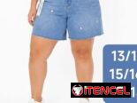 Bermudas de mezclilla elastizada