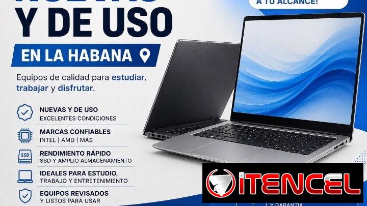 Venta de laptops nuevas y uso en la habana