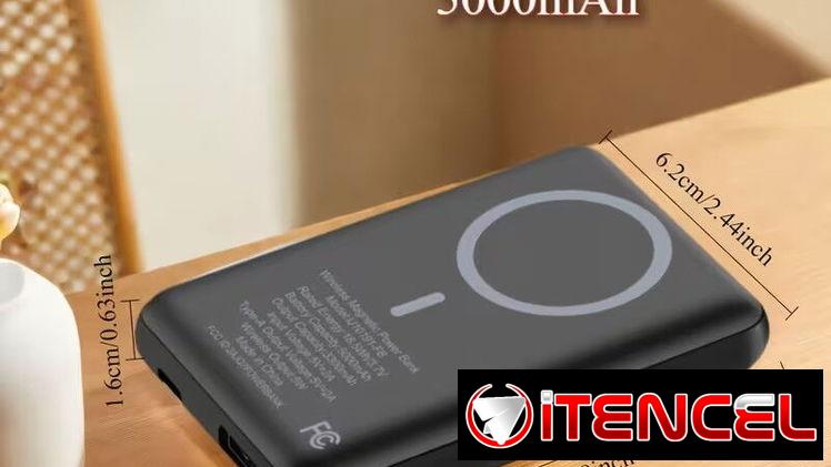 POWER BANK MAGNETICO | POWERBANK 5000MAH | MAGSAFE | BATERIA EXTERNA | CARGADOR INALAMBRICO | CARGADOR PORTATIL | USB C