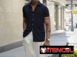 Camisas negra de lino mangas largas  , camisas negras mangas cortas  , pantalón negro de lino , pantalón azul de lino