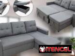 Sofa cama grande color gris con baúl sofa cama importado