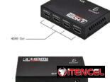 Splitter Hdmi 1×4 1080P Divisor Señal Amplificador Tv Monitor