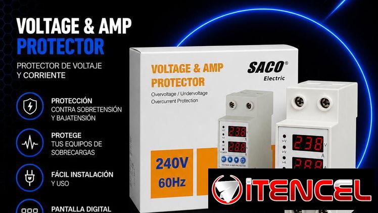 Protector de Voltaje y Corriente  Saco Electric