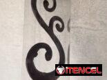 Cortinero Decorativo de metal extencible hasta 3 metros.