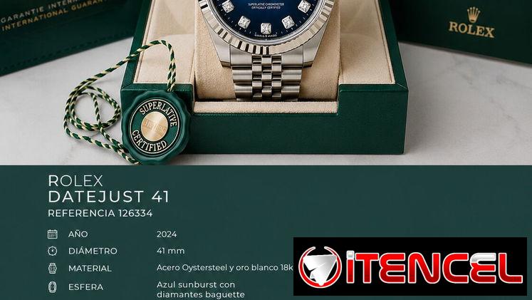Rolex Datejust 41mm 2024 con baguettes de diamantes de factoría !!! No hago negocio solo interesados realmente