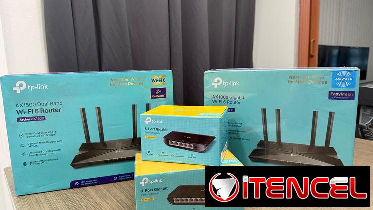 Switch 5 puertos, 8 puertos ruter tp-link wifi 6 Ax1500 ax1800 todo nuevo en caja