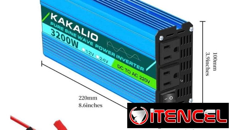 Convertidor Inversor de onda sinusoidal pura 12v – 110v / 3200w es adecuado para refrigeradores, lavadoras.  160 Usd