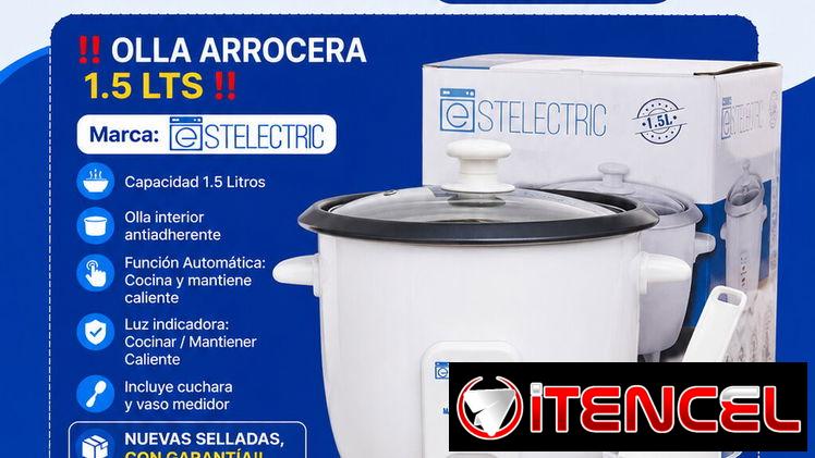 Olla Arrocera 1.5 lts Blancas, Negras