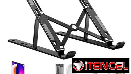 Soporte base para laptop metálica de 7 niveles ajustables