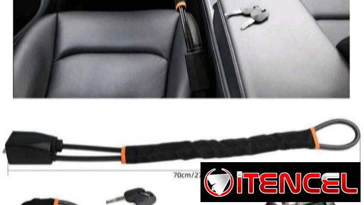 Candado de protección para el volante con enganche de cinturón