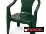 Silla plástica color verde