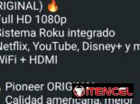 Tv Pionner Original full hd 1080p Roku solo en 225 usd