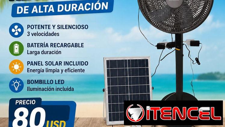 Ventilador recargable de alta duración 🔥
