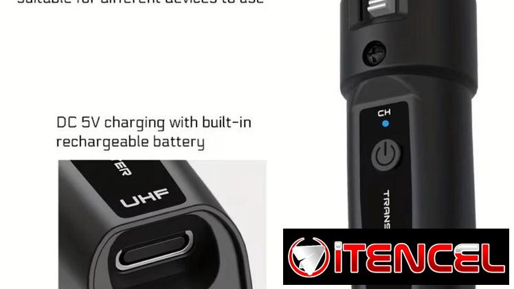 Transmisor y Receptor de microfono o instrumentos Doble(sirve para convertir los microfonos de lineas en inalámbricos)