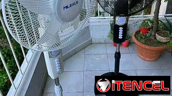Ventilador recargable de pedestal Milexus