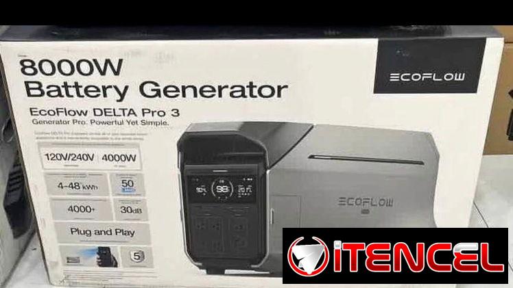 PLANTA ELECTRICA ECOFLOW DELTA PRO 3 4096WH  HASTA 8000 W, 220/110 V.NUEVA!!
