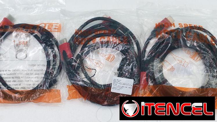 Cables HDMI alta velocidad, enmallado punta dorada 58757374