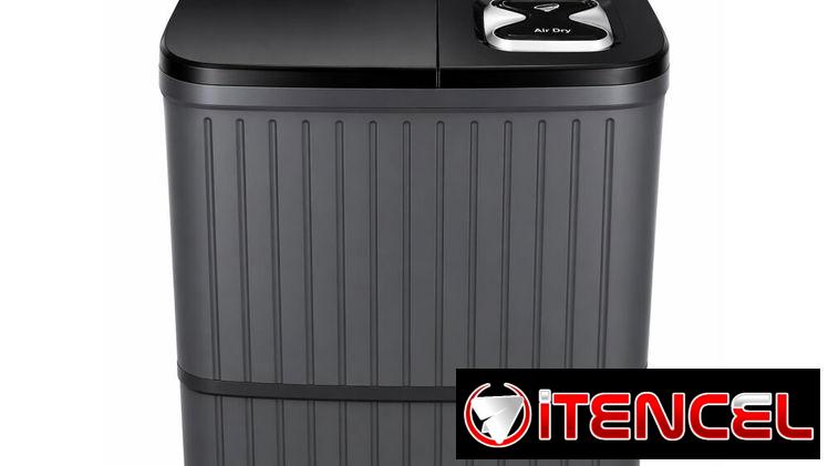 Lavadora semiautomática con bomba 9 Kg negra Milexus ML-WM-9KGS