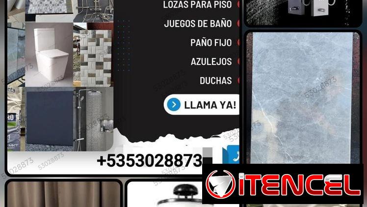 Porcelanato, losas y equipamiento sanitario para construcción y remodelación en La Habana