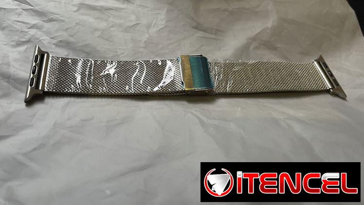 Pulsera metalica , correa, plateada para Apple Watch, Ultra 2, SE, Serie 10. Medidas 42,44,45,49 mm .Para hombre y mujer