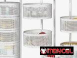 🍅Organizador metálico giratorio de 5 niveles  ✅Medida: 90 cm altura x 36 cm ancho.  🏷️$55 usd  – Disponibles en 🤍🖤