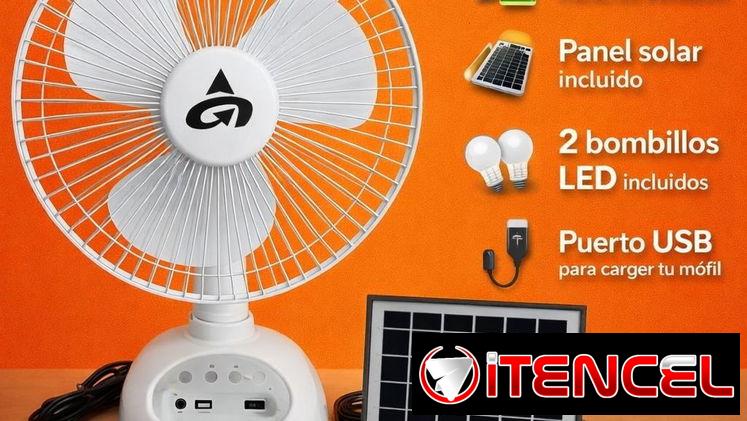 🚨🚨VENTILADOR RECARGABLE d 12 pulgadas
