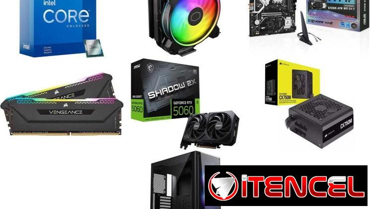 NUEVA PC PC i7-12700KF 🤩 RTX 5060 8GB – Asus B760M-AYW Wifi D4 II – 32GB RGB RAM – 750W ✅PC KIT OFERTA PC