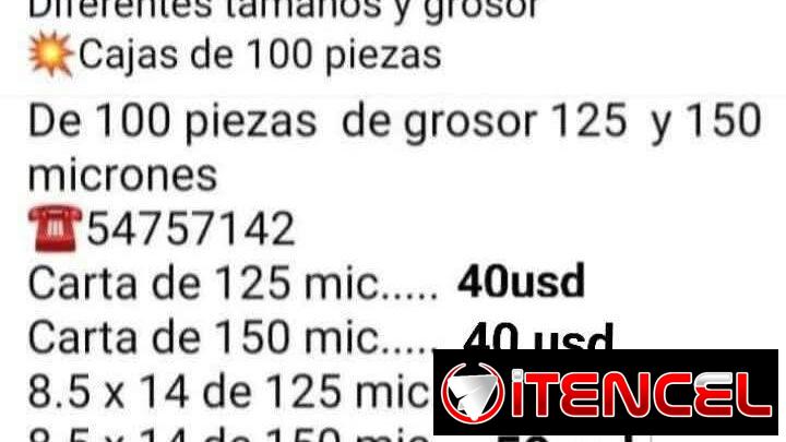Micas para plasticar
