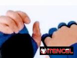 Guantillas para Gyn de mujer y de hombre color azul talla S y L