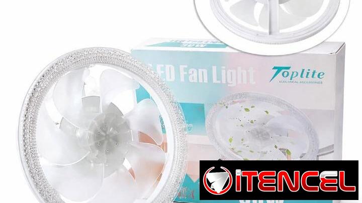 💡🌀 *LÁMPARA LED CON VENTILADOR INTEGRADO*– 35 USD