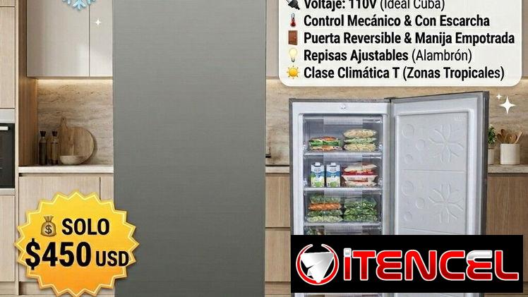 ❄️CONGELADOR VERTICAL DE ESTRENO GPLUS 6.25PIES❄️