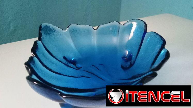 CENTRO DE MESA / ADORNO DE CRISTAL AZUL!!!