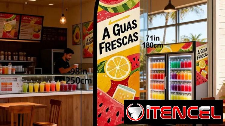 Banderola/Ubicación con banderola de Aguas frescas