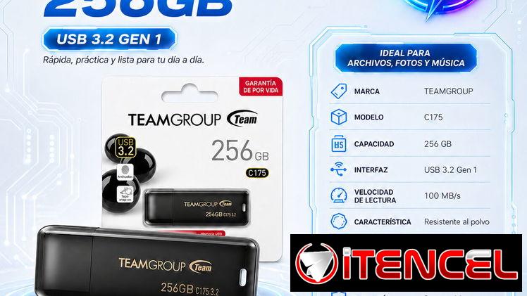 🔥 Memoria USB TEAMGROUP 256GB C175 🔥  precio 25$