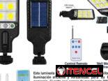 lampara con panel sólar