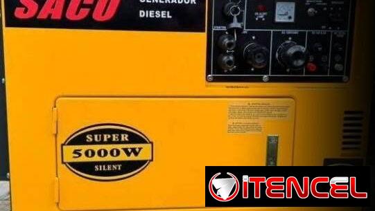 ⚡🔌 GENERADOR DIESEL SACO 5000W – SILENCIOSO (110V / 220V) 🔌⚡