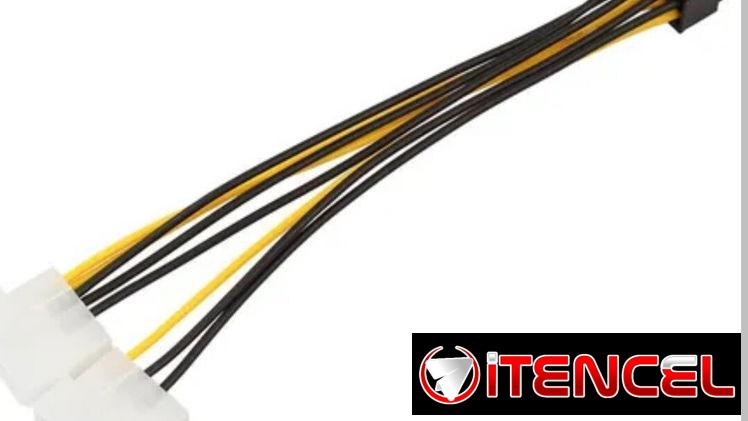 Adaptador PCIe de 8 pines a 2 MOLEX para tarjetas gráficas